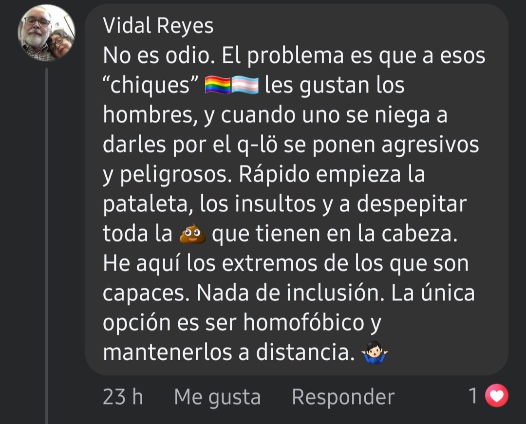 elixir_therapy's tweet image. Quien conozca a este viejo gusano en Facebook dígale que ser pendejo es pecado y que si eso no es odio entonces que es. Me repulsan las personas así de pendejas.