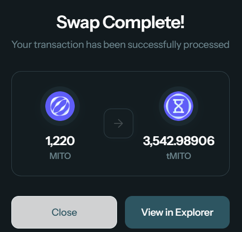 Not quite that rate ser but ill take anything above 2.5x  + stacking those valuable Gmito! Long term <a href="/MitosisOrg/">Mitosis</a>  aligned!