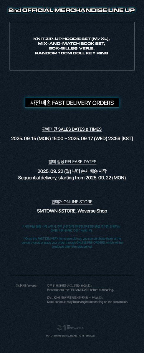 2025 KEYLAND : Uncanny Valley
OFFICIAL MERCHANDISE DETAILS ON FAST DELIVERY ORDERS

▶ Sales Dates &amp; Times
2025. 09. 15 (MON) 15:00 ~ 2025. 09. 17 (WED) 23:59  [KST] 

#KEY #키
#SHINee #샤이니 
#2025KEYLAND #UncannyValley
#2025키랜드 #키랜드 #언캐니밸리