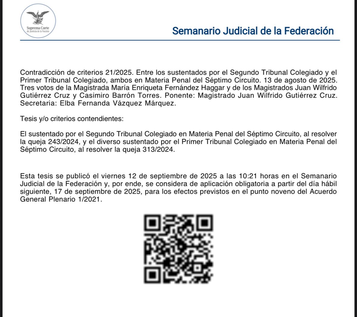 Si presentas demanda de AMPARO INDIRECTO en contra de la prórroga de la investigación complementaria, no te la pueden desechar en el primer auto diciendo que no es un acto de “imposible reparación”.

Tienen que analizar si impacta en algún derecho sustantivo. ⚖️✨

📌Pleno Sur