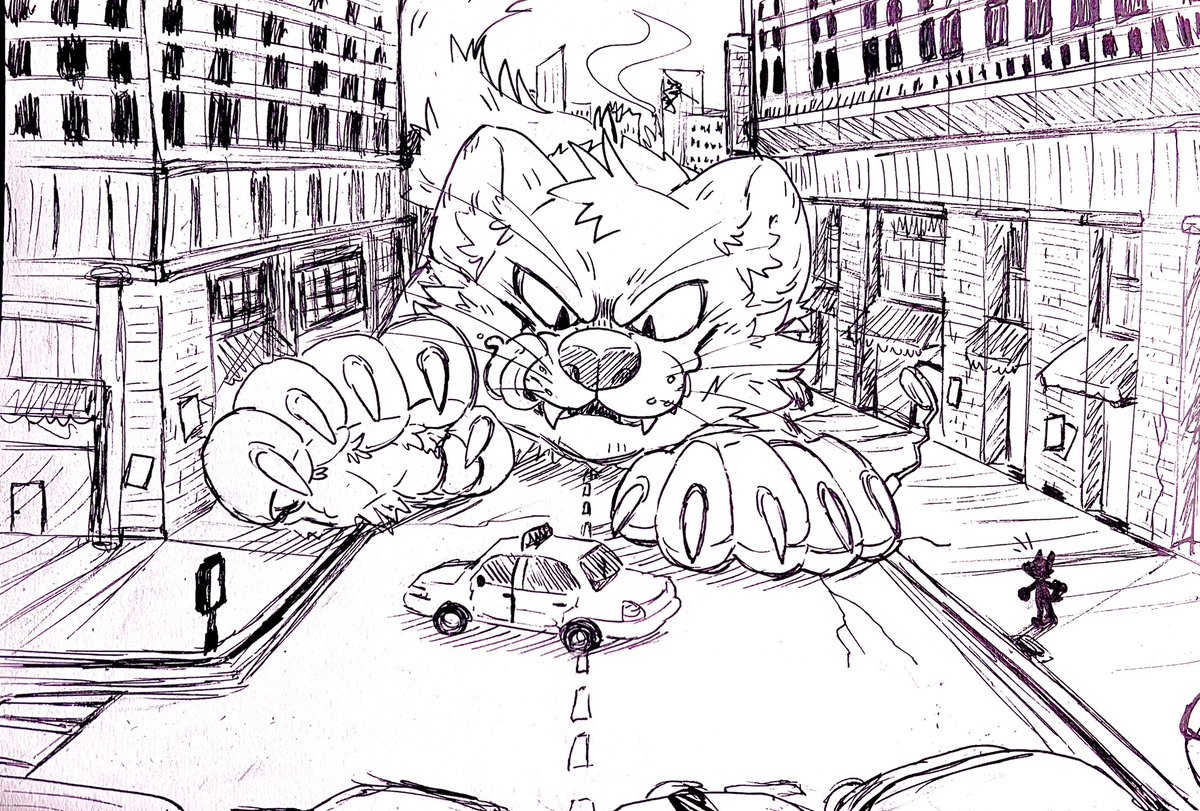 🚕 doodling the marten