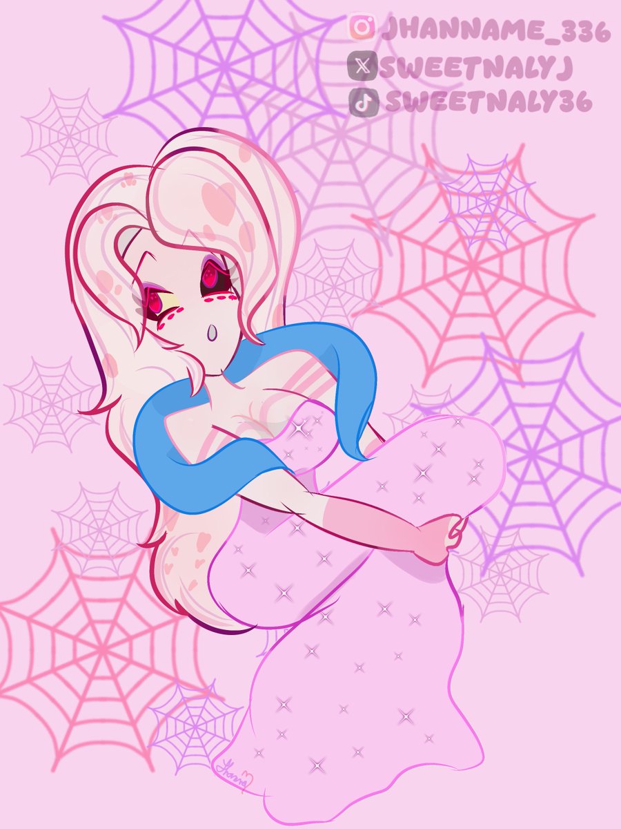 sweetnalyJ's tweet photo. Ñam, Angy 🕸💖

#angeldust #hazbinhotel #drawing #angeldustfem #angeldustfemale #femangeldust #femaleangeldust #usagistar #dibujodigital https://t.co/zVPwPdwtBi
