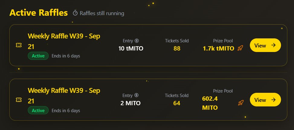 Just entered the 2 new raffles in <a href="/MikadoHubLabs/">MikadoHUB</a> and I will continue to support them. You know why ? Because they are not just <a href="/MitosisOrg/">Mitosis</a> aligned but also <a href="/Morse_404/">Morse</a> aligned! 
Mutual Success and Growth! 
MMGA!