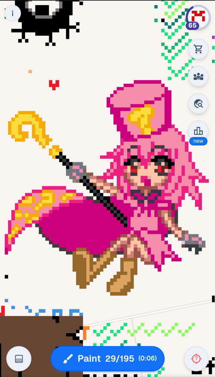 weldon1045's tweet photo. #wplace

Hatena Yousei has been finished!

Original pixel art made by @orezat https://t.co/SsJ4pgpgI0