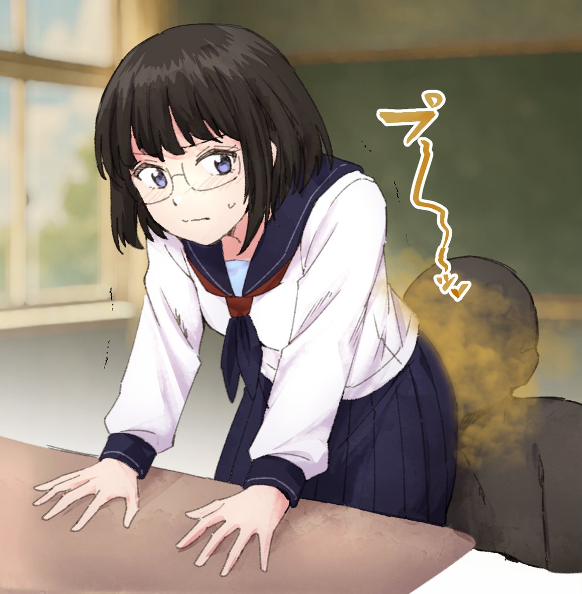 地味子におなら嗅がせてもらった①

(ファンボで公開停止措置を受けてしまったので特別に全編を公開いたします!支援くださった方は申し訳ございません。) 