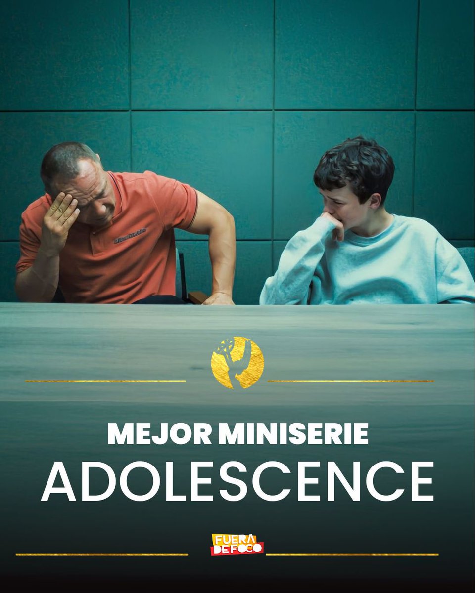 ¡ES LA MEJOR MINISERIE DEL AÑO! 👏 #Adolescence de #Netflix se consagra como la Mejor Miniserie de los #Emmy 2025.