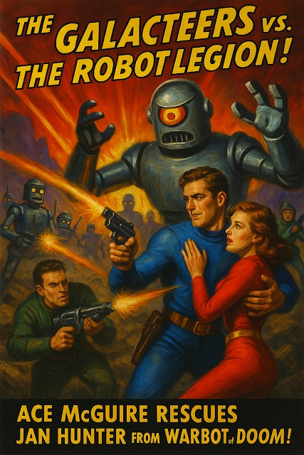 Paul89487518's tweet photo. Was introduced to Wiley Game's "Galactic Heroes" today by my friend and had a blast! I was inspired to write a battle report https://t.co/PYfKxiLMaj #pulp #pulpfigures https://t.co/XAbf6CEhVT