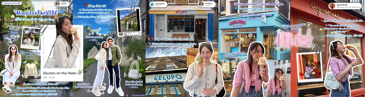 🇬🇧MINGIEEEtheVIBE | EP.1 
– Countryside Glow &amp; London Scoops 🏘️🍃🛖🍦

ไปตามรอยพี่หมิงกันนะคะ 😊🗺️
📍 instagram.com/p/DOkzuneCaUp/…

#mingieee #มาการองของพี่หมิง