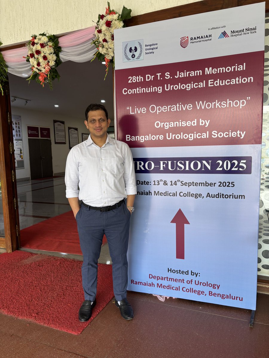 Privileged to be invited as operating faculty in Andrology at the Bangalore Urology Society’s Annual Flagship Program “Dr TS Jairam Operative Workshop” at MS Ramaiah Memorial Hospital, Bengaluru