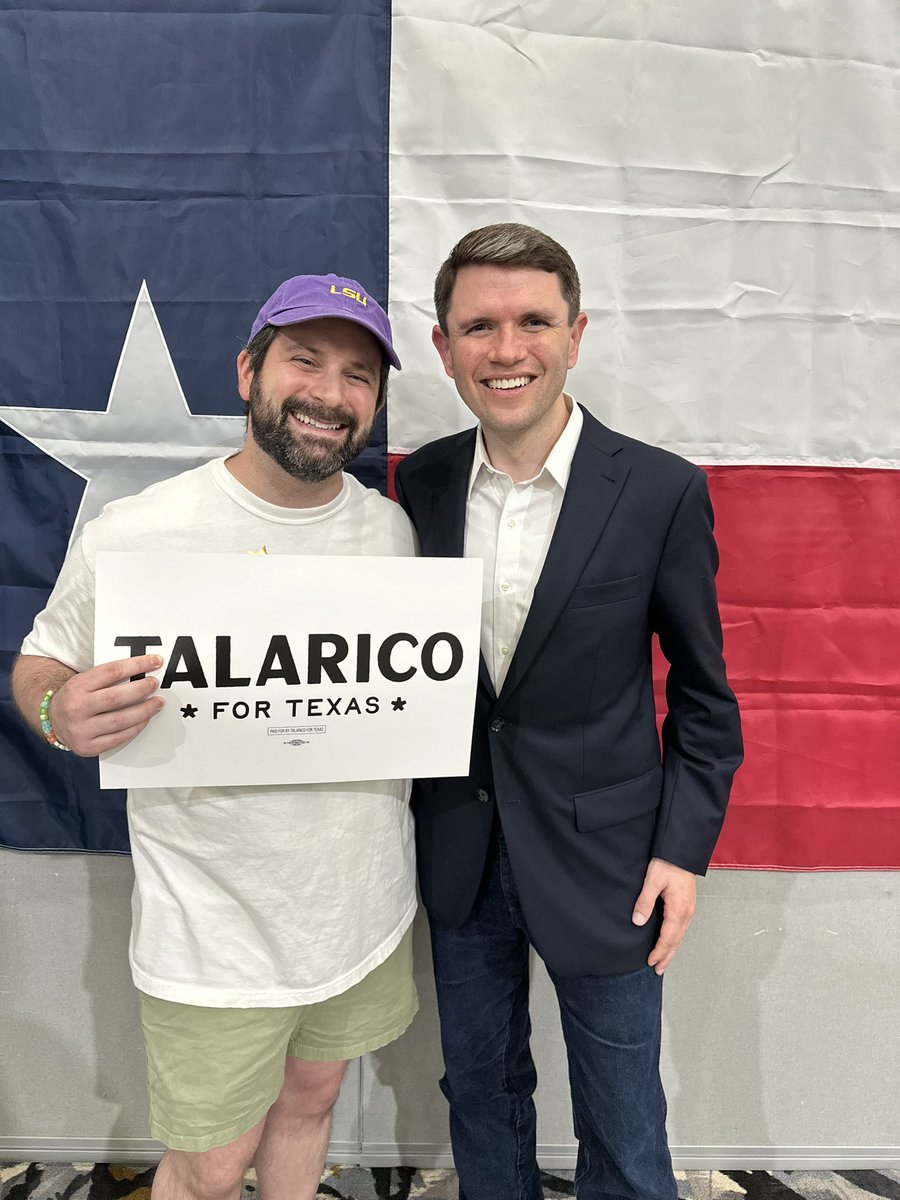 StephenPatin's tweet photo. I’m excited for @jamestalarico to be our next Texas senator 🤞🏻🔥 https://t.co/zCmB5y9zqJ