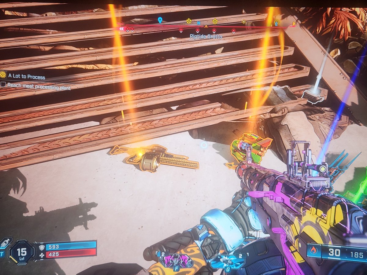 TheDancingGoron's tweet photo. Been playing #Borderlands since 2012. This is the first time I've ever got TWO legendary drops from a SINGLE boss!!! I love #Borderlands4 !!! https://t.co/OGm613B1gD