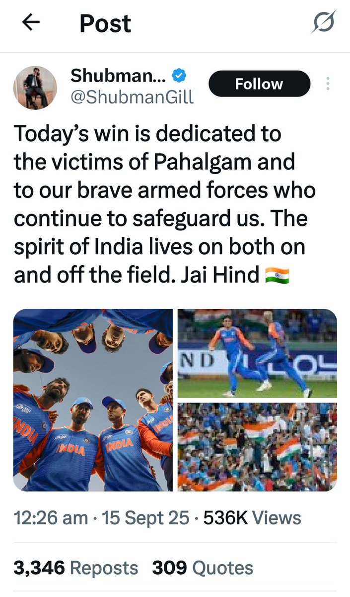 Kavyasharma1998's tweet photo. छद्म राष्ट्रवाद का यह PR एक्सरसाइज बंद करो !
🔥 खेल है, हार भी सकते थे,
 तो क्या उस हार को आतंकियों के कब्र पर समर्पित करते, जिन्होंने पहलगाम आतंकी घटना को अंजाम दिया ?
🔥 और ये भी बता दो की इस मैच की कमाई किधर समर्पित करोगे?
अपनी फैमली को या विक्टिम फैमिली को ? https://t.co/TU5rmuQydy