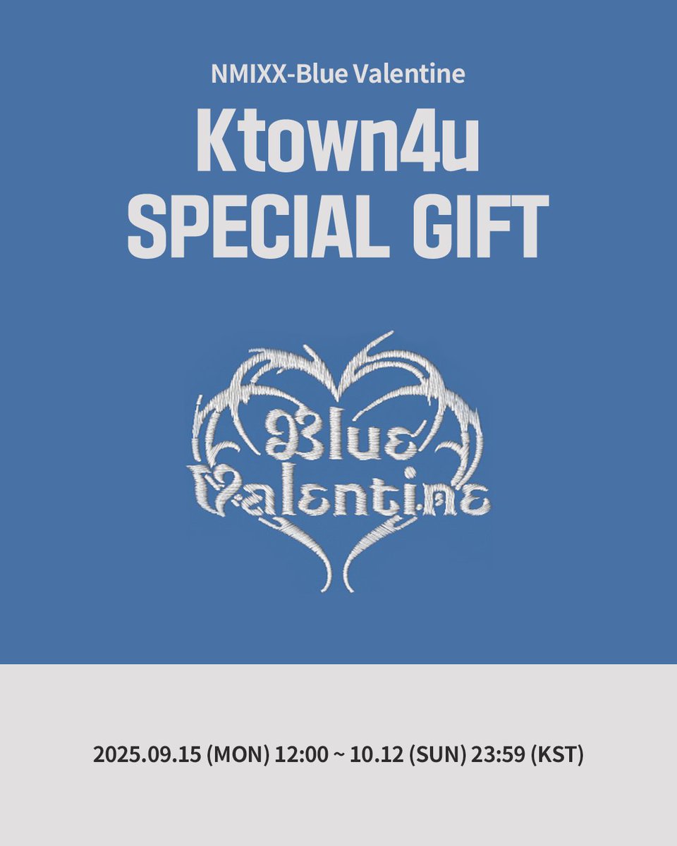 💿] #NMIXX NMIXX-Blue Valentine #Ktown4u 店舗特典イベント ⏺️Blue