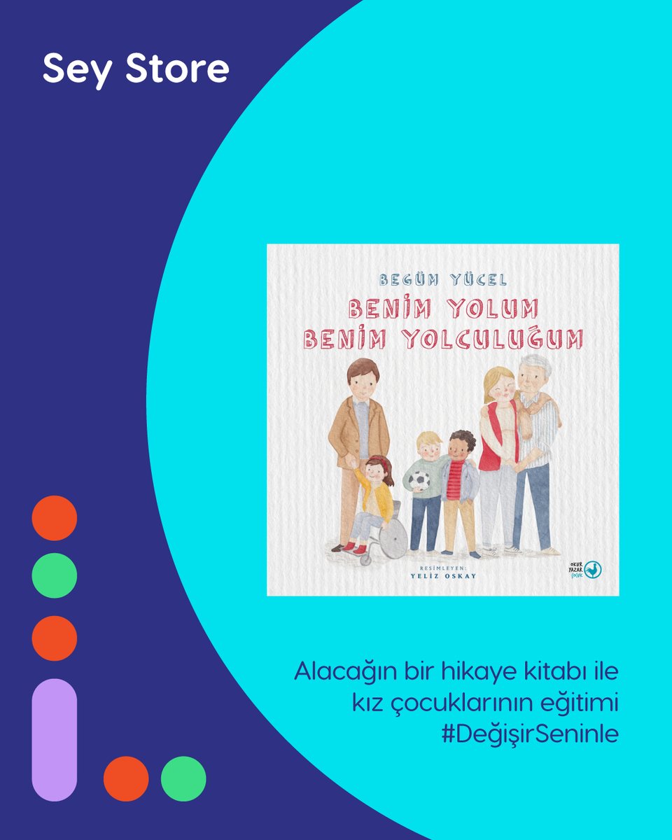Başkan Vekilimiz Begüm Yücel’in kaleminden çıkan bu yolculuk, kız çocuklarının eğitimine ışık oluyor. 🌟​

seyvakfi.org/products/benim…

​#DeğişirSeninle