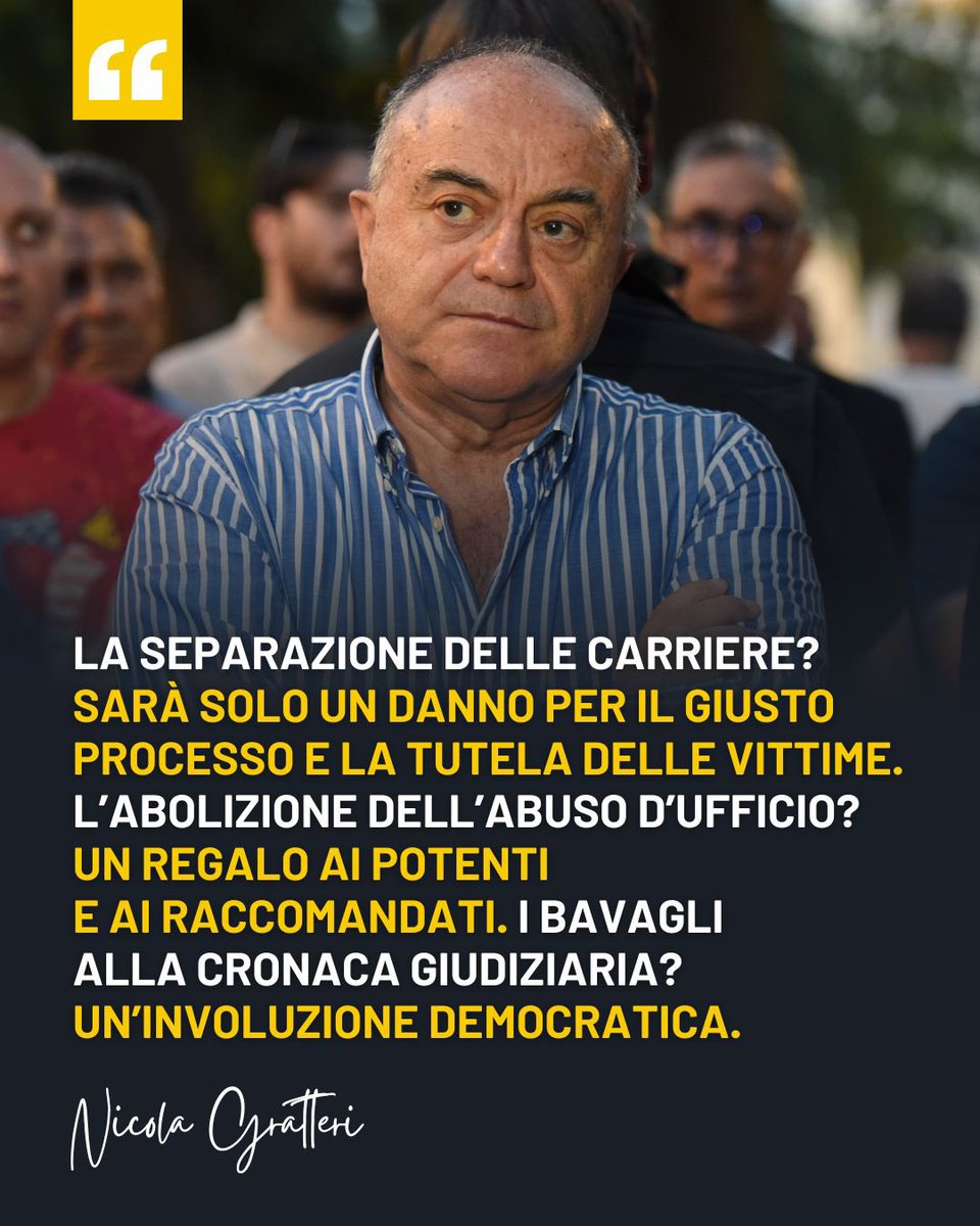 Gratteri fa a pezzi le dannose riforme di Meloni e Nordio.