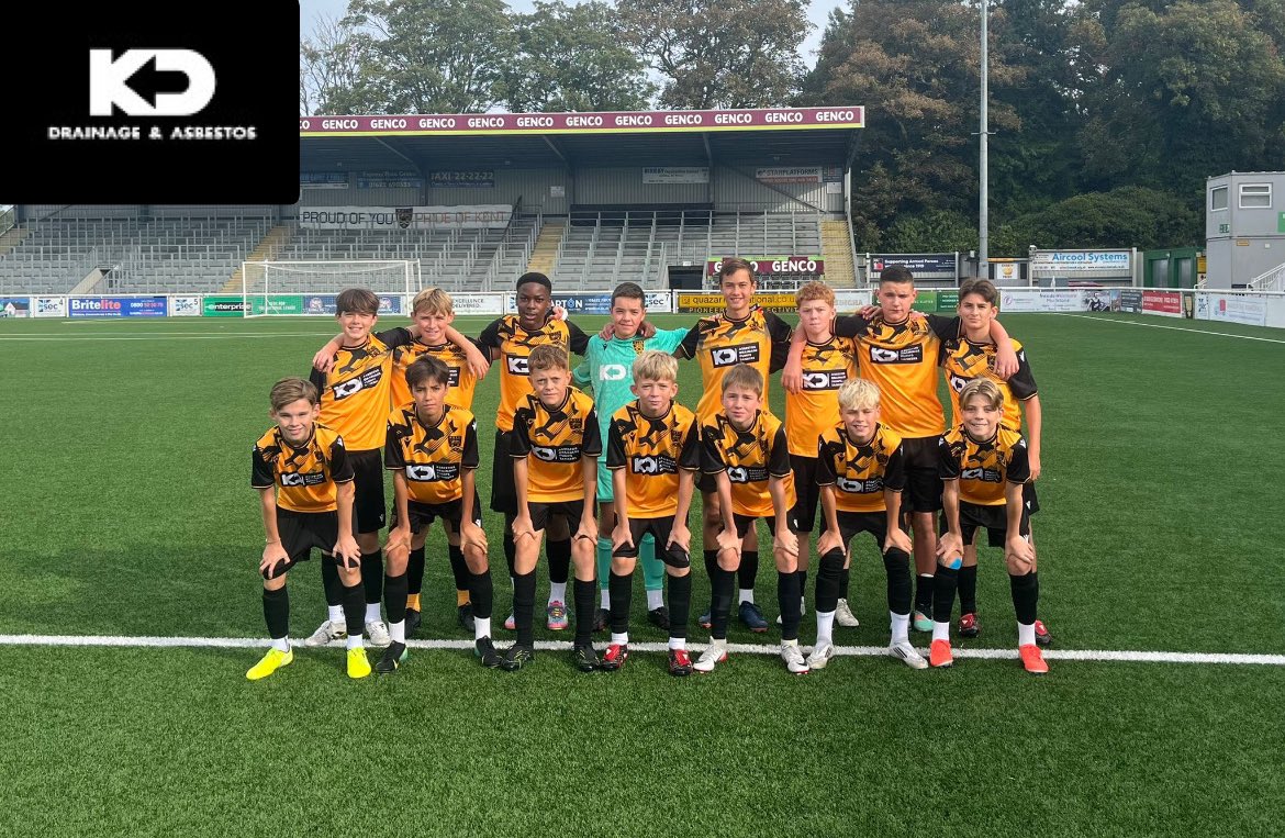 Shout out to our <a href="/maidstoneunited/">Maidstone United</a> U13s who beat Erith &amp; Belvedere 5-1 in the cup yesterday <a href="/kdgroup_/">KD Drainage and Asbestos</a> <a href="/KentYouthLeague/">KentYouthLeague</a>