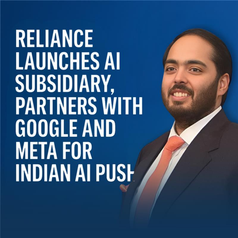 BusinessMe75158's tweet image. Reliance ne Reliance Intelligence launch kiya, Google &amp;amp; Meta ke saath partnership mein. Clean-energy AI data centers aur healthcare, education &amp;amp; small businesses ke liye enterprise AI deploy kiya🇮🇳

#RelianceIntelligence #AIForIndia #DigitalTransformation