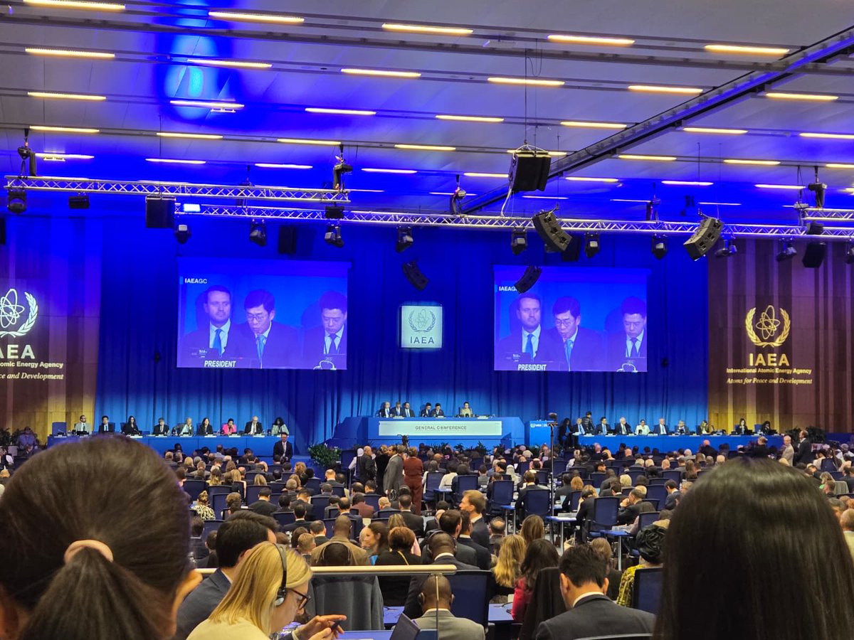 scottroecker's tweet image. #IAEAGC is underway!  Standing room only - it is the most crowded I have seen it in the last 15 years. Multiple objections to the election of officers, which doesn&apos;t bode well for consensus moving forward.
