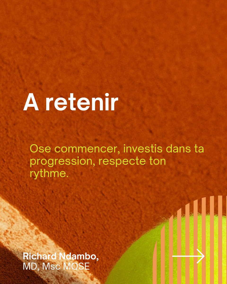 RichNdambo's tweet image. 🎾 La balle est dans ton camp (1)

Le tennis, ce n&apos;est pas seulement une activité physique pour rester en forme ou se défouler.

Le tennis transmets aussi des leçons qui résonnent avec la vie professionnelle. #BEDC
