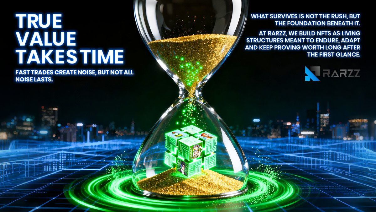 rarzz_1's tweet image. ⌛️ Value doesn’t happen overnight.
💬 “Today’s shade comes from trees planted long ago.” Buffett
🖼 At Rarzz, we build for longevity, not launch day.
✨ Assets that grow, adapt, and endure.
🌐 Time builds trust.

#Rarzz #BuiltToLast #NFTDesign #LongTermValue #DigitalTrust