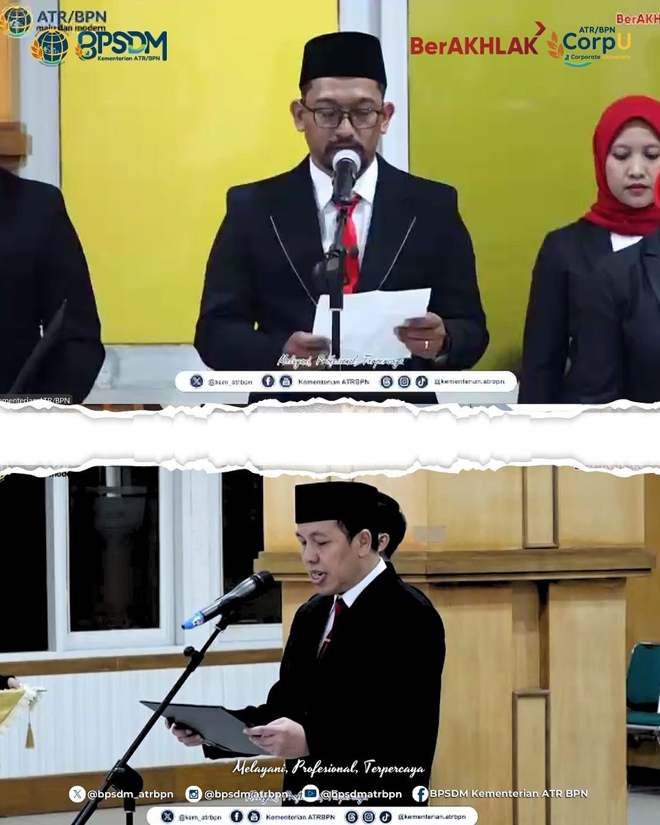 KantahPKLKota's tweet photo. #Repost @bpsdm.atrbpn
Hai #SobatBPSDM Bogor – Jum’at, 12 September 2025, Kepala BPSDM @agustyarsyah menghadiri kegiatan Pelantikan dan Pengambilan Sumpah/Janji Jabatan Pimpinan Tinggi Pratama dan Jabatan Administrator di lingkungan Kementerian ATR/BPN. https://t.co/QWP9Mao6Dk