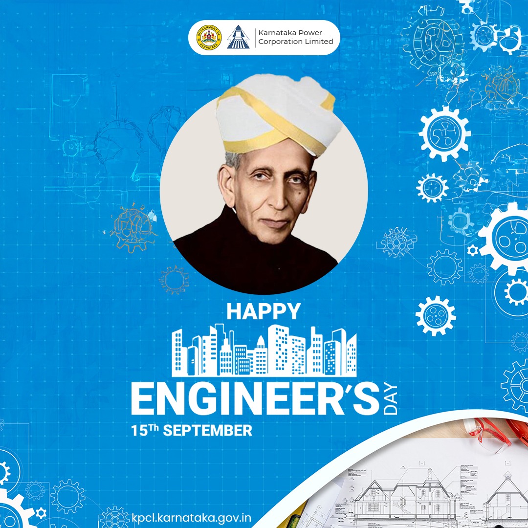 Powering Karnataka with innovation and dedication — celebrating the spirit of engineers who light up our lives.
Happy Engineer’s Day from KPCL!

<a href="/EnergyDeptGoK/">Energy Department Government of Karnataka</a> <a href="/KJGeorgeOffice/">Office Of KJ George</a> <a href="/kptcl_official/">Karnataka Power Transmission Corporation Limited</a> <a href="/NammaBESCOM/">Namma BESCOM | ನಮ್ಮ ಬೆಸ್ಕಾಂ</a> 

#EngineersDay2025  #sirmv #SirMvisvesvaraya