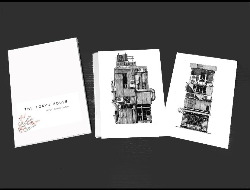 NickCouplandArt's tweet photo. The Tokyo House.
22 A5 print box set. https://t.co/9djAzzrGkH