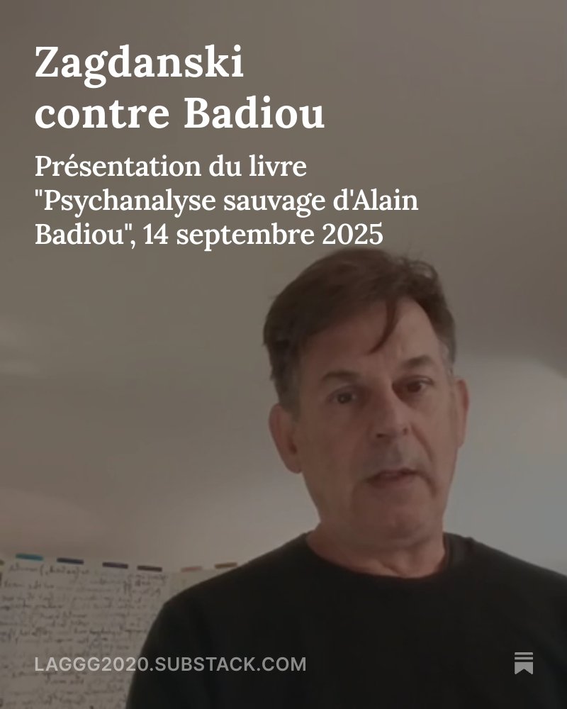 SZagdanski's tweet image. Zagdanski contre Badiou, by @SZagdanski open.substack.com/pub/laggg2020/…