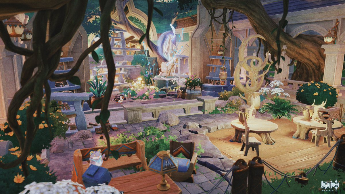 312SAIFU's tweet image. ラウマさんイメージで作ってみました🦌 #塵歌壺 #Sereniteapot #GenshinImpact