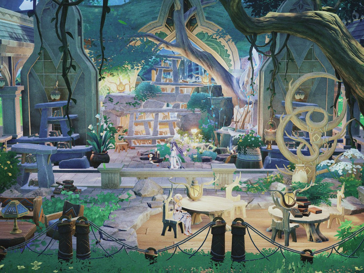 312SAIFU's tweet image. ラウマさんイメージで作ってみました🦌 #塵歌壺 #Sereniteapot #GenshinImpact