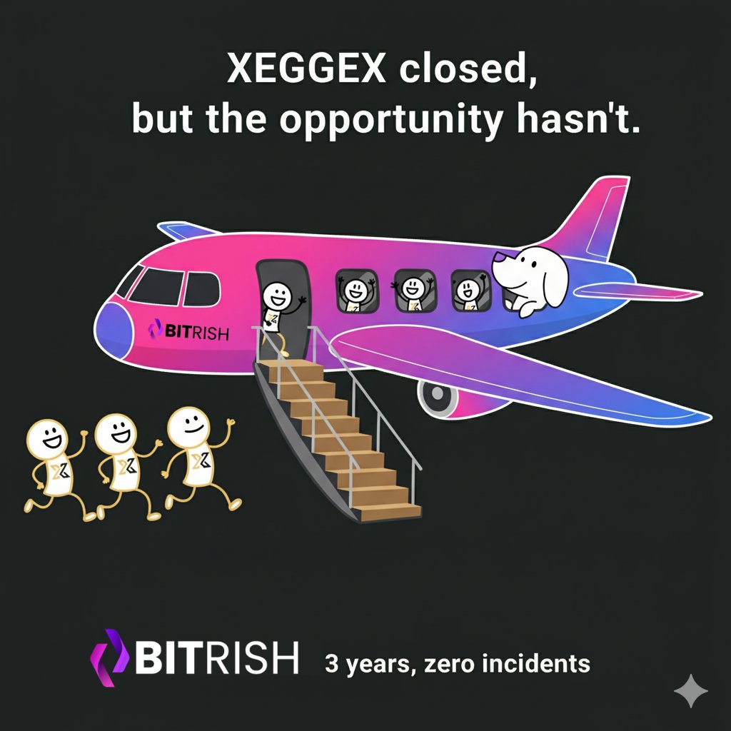 bitrishexchange's tweet photo. @xeggex  is closing its doors, but your crypto journey doesn’t have to end. 🚀

#Bitrish is here to offer a safe, smooth &amp; PoW-friendly home for traders.

Our new Relay Program makes migration simple &amp; secure. 🔑👉 https://t.co/7hAo1kVfgJ

#xeggex #crypto #trading #bitrish #pow https://t.co/4P6X40EsGe