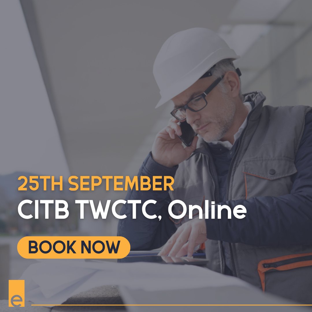 𝗟𝗲𝘃𝗲𝗹 𝘂𝗽 𝘆𝗼𝘂𝗿 𝗧𝗲𝗺𝗽𝗼𝗿𝗮𝗿𝘆 𝗪𝗼𝗿𝗸𝘀 𝗹𝗲𝗮𝗱𝗲𝗿𝘀𝗵𝗶𝗽.

CITB TWCTC (Online) — 25/09/2025.

Recognised training, practical tools, confident coordination.

𝗕𝗼𝗼𝗸 𝗻𝗼𝘄: essentialsiteskills.co.uk/course/citb-te…

#TWCTC #TemporaryWorks #CITB #Construction