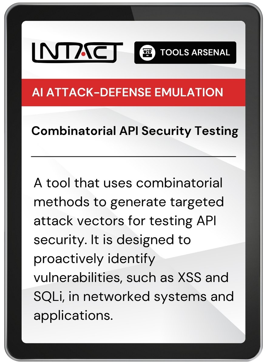 Project_INTACT's tweet image. 🧰 A new tool in the INTACT Tools Arsenal: CAST

Developed by @SBA_Research, it uses combinatorial methods to find vulnerabilities like XSS and SQLi in APIs. It&apos;s planned as part of our PUC4. 

📑CAST:  ow.ly/Hkq650WT1Xm 

🔖SBA: ow.ly/eJW050WT1Xn

#HorizonEurope