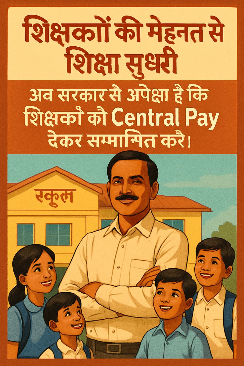 RKArya94721657's tweet photo. बिहार में सरकारी कर्मचारियों का वेतन बढ़ा, पर शिक्षकों का वेतन अब भी अधूरा सपना बना हुआ है। शिक्षा की रीढ़ होने के बावजूद उन्हें सम्मानजनक वेतन नहीं मिल रहा। यह अन्याय केवल शिक्षकों के साथ नहीं, बल्कि भविष्य गढ़ने वाली पूरी पीढ़ी के साथ है।

#नीतीशजी_शिक्षकों_का_वेतन_कब_बढ़ेगा https://t.co/K6lau9dnkN
