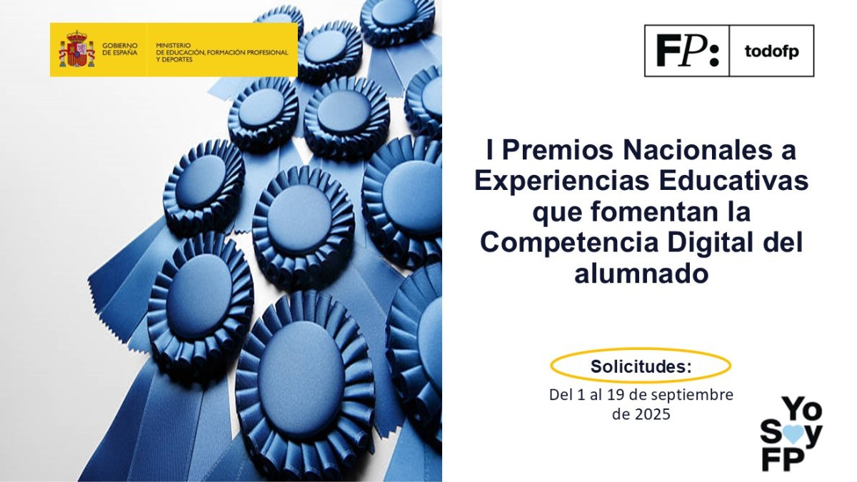 📢 Consulta las bases.  #TodoFP #YoSoyFP
🔴 Inscripciones: Del 1 al 19 de septiembre de 2025
🔎 boe.es/boe/dias/2025/…