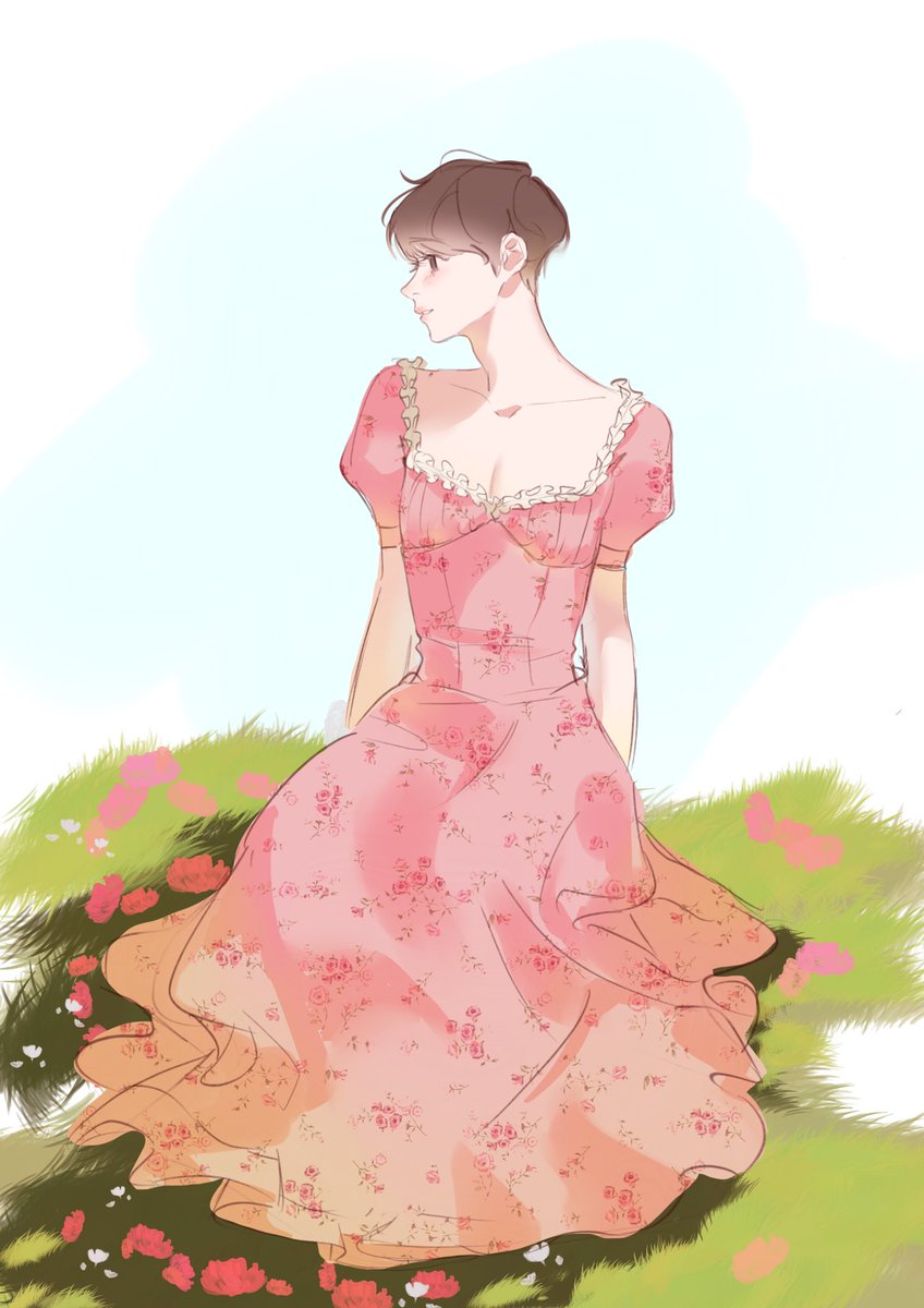 Gnfxyv's tweet photo. Kinda late but i have this doodle for day one
#DTeamInDressesWeek #gnffanart https://t.co/AKRgil7B90