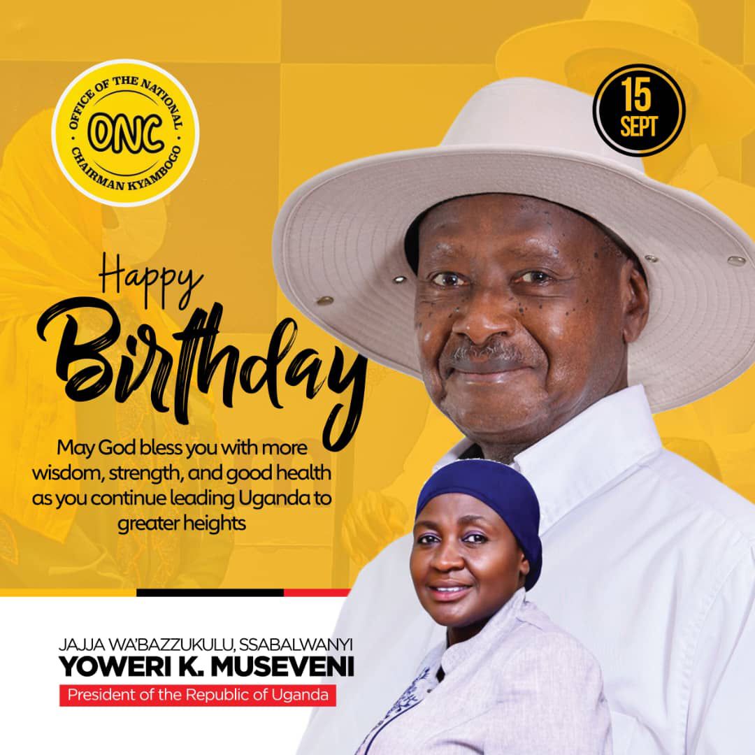 ChiefMuzzukulu's tweet photo. Happy 81st Birthday Jajja H.E @KagutaMuseveni. Today, we celebrate a statesman, Pan-African icon who has dedicated his life to transforming Uganda, defending Africa’s sovereignty, and securing a dignified future for generations to come. Bazzukulu wish you many more. #M7At81 https://t.co/zRqunXe3Pd