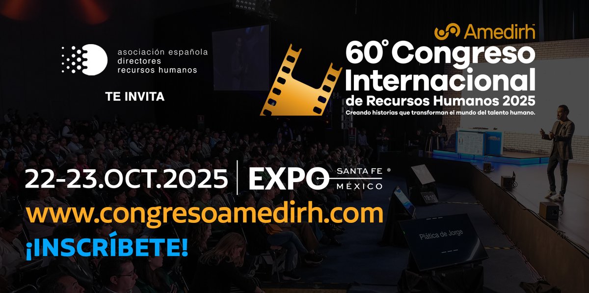 AEDRH (@aedrh) on Twitter photo 🔔 <a href="/AEDRH/">AEDRH</a> se suma a la 60º edición del Congreso Internacional de Recursos Humanos 2025 <a href="/Amedirh_/">AMEDIRH Recursos Humanos Mex</a>, encuentro de referencia en Latinoamérica para la función de Recursos Humanos
📍 Expo Santa Fe, Ciudad de México
🗓️ 22 y 23 de octubre
🔗Más información aquí
aedrh.org/events/60-edic… 🔔 <a href="/AEDRH/">AEDRH</a> se suma a la 60º edición del Congreso Internacional de Recursos Humanos 2025 <a href="/Amedirh_/">AMEDIRH Recursos Humanos Mex</a>, encuentro de referencia en Latinoamérica para la función de Recursos Humanos
📍 Expo Santa Fe, Ciudad de México
🗓️ 22 y 23 de octubre
🔗Más información aquí
aedrh.org/events/60-edic…