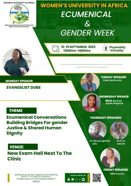 Munondida_F's tweet photo. Join us as we celebrate Ecumenical and Gender Week, a time of unity and dialogue. Together we reflect, share, and take action towards a more inclusive and equal future

#EcumenicalWeek #Genderweek #Equalityforall #munondidafoundation https://t.co/WIIjDtzrZQ