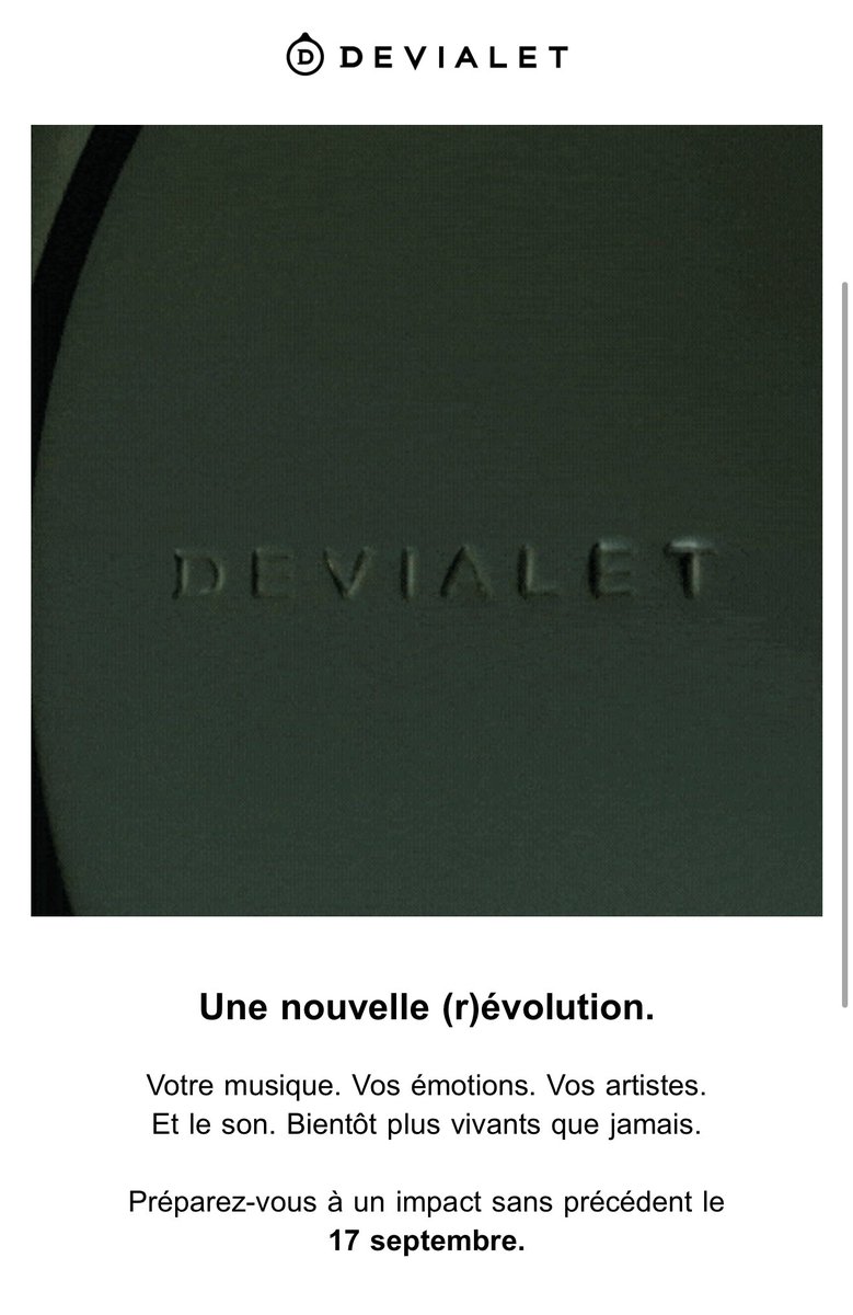Devialet nous cook qq chose semble t’il …