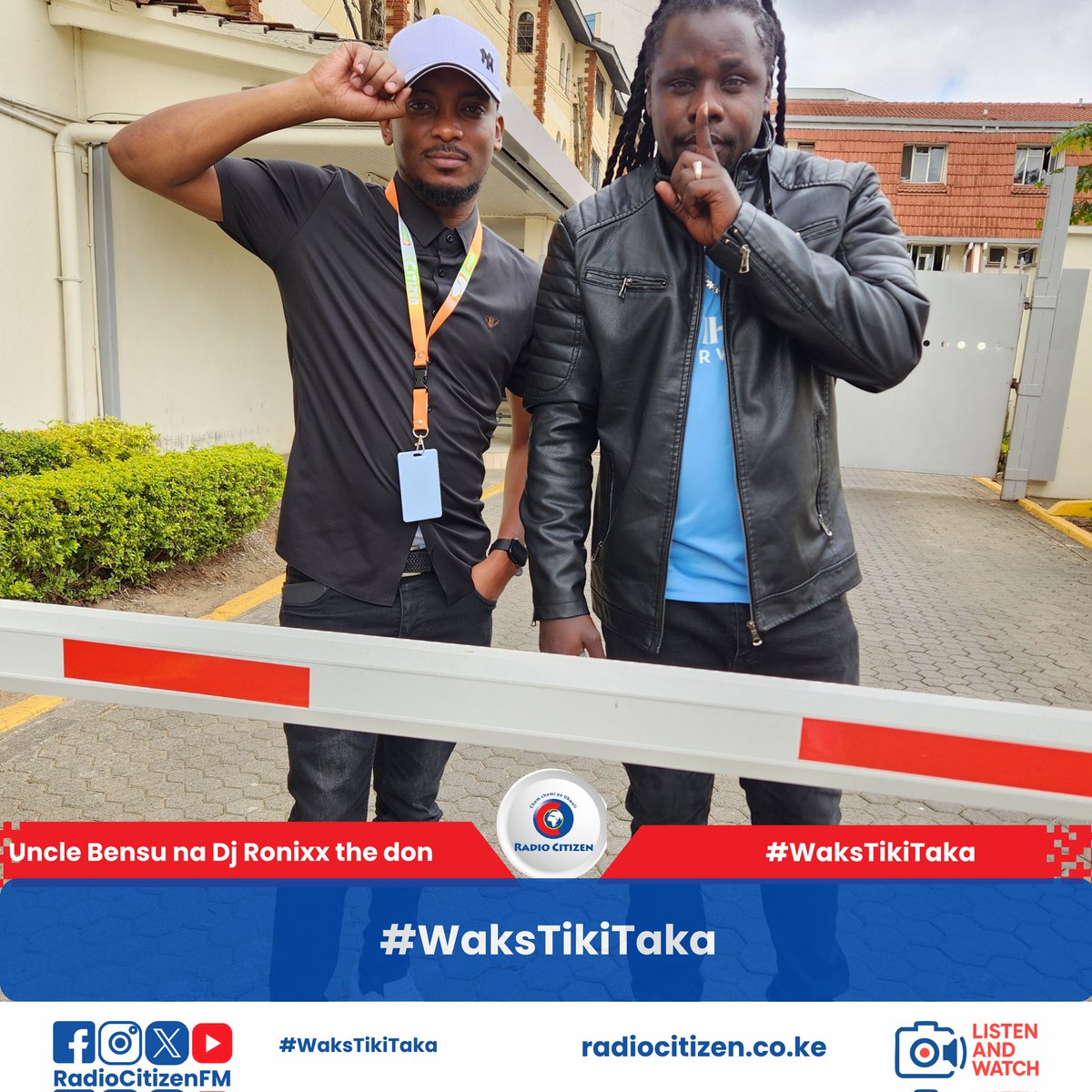 Kipindi hewani ni #WaksTikiTaka ukiwa naye @uncleBensu na <a href="/Ronixxthedon/">Dj Ronixx The Don</a> 
#WaksTikiTaka
#RadioNumberOne