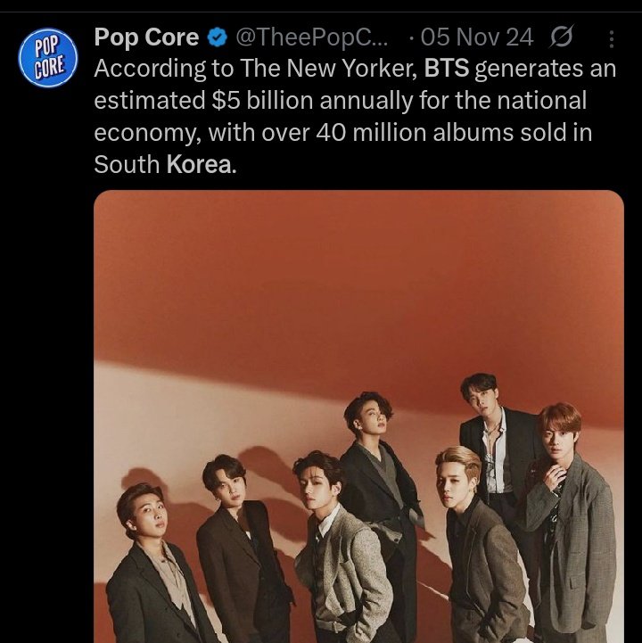 BTS increased the economy of their country what the fuck you did?