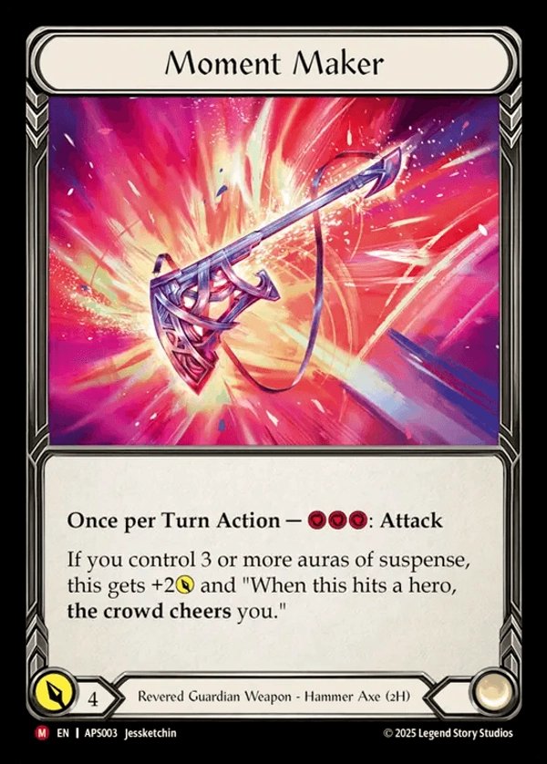 a_abad96's tweet photo. @CardmarketFAB @fabtcg Ill say this weapon... Maybe not the best, but cmon... Its the coolest! https://t.co/JpMqblFQIS
