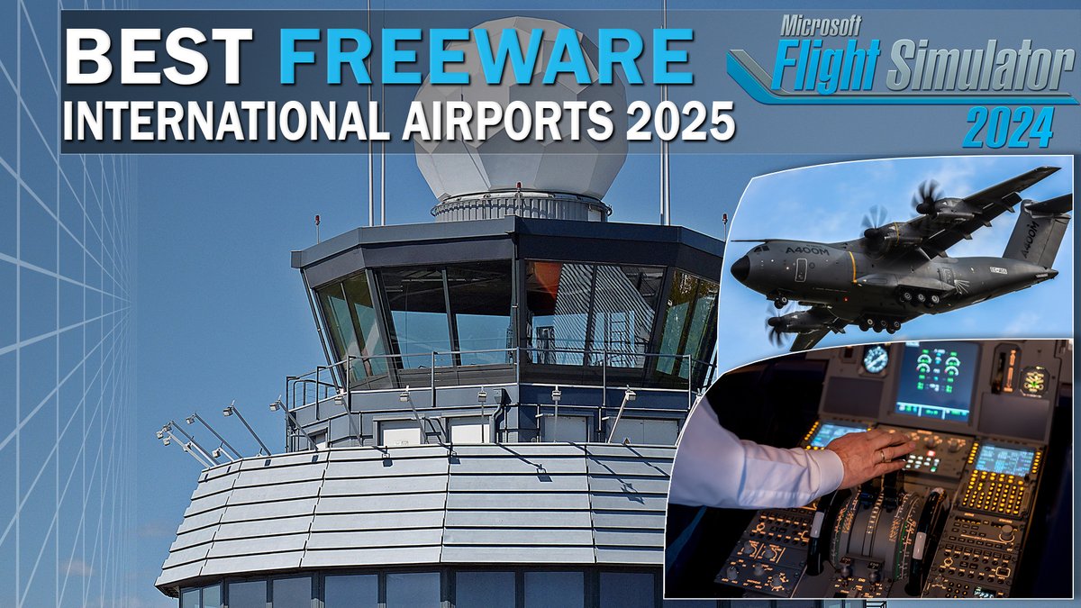 CallingSky2024's tweet photo. Best of Freeware Airports 2025 für MSFS2024 ★ LIMJ ★ OKKK ★ LEPA ★ TBPB ... https://t.co/eu03MzpKuj via @YouTube 

#MicrosoftFlightSimulator #MSFS2024 #freeScenery #flightsim https://t.co/v5oYOhTYML