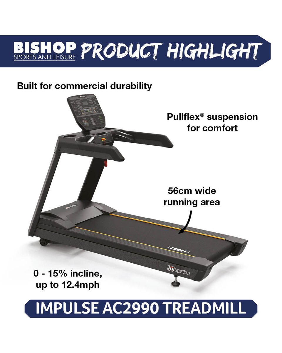 🏃‍♂️ Struggling to keep up with demand in your gym?

Impulse AC2990 is built for heavy commercial use: 56cm running area, Pullflex® suspension, 0–15% incline and long-term warranties for reliable uptime.

👉 bishopsport.co.uk/products/ee477…

#Treadmill #GymOwners #BishopSports