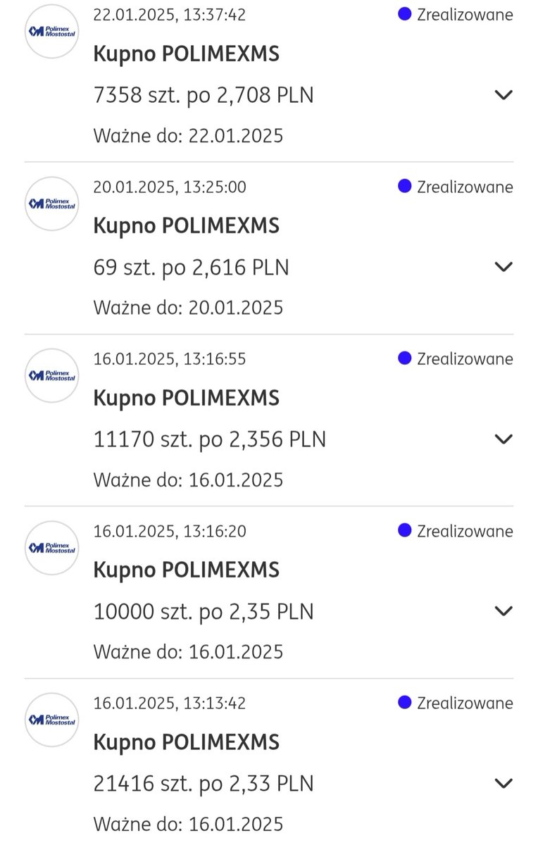 #Polimex dobierałem nawet po 5.60
Mojego stylu inwestowania nie powinno się kopiować bo zazwyczaj szukam jednej mocnej spółki która robi mi wynik na cały rok. 
W portfelu maks 5 spółek. 
Raz miałem więcej ale bardzo długo wymiotowałem. Sprzedałem dwie i wszystko się ułożyło #GPW
