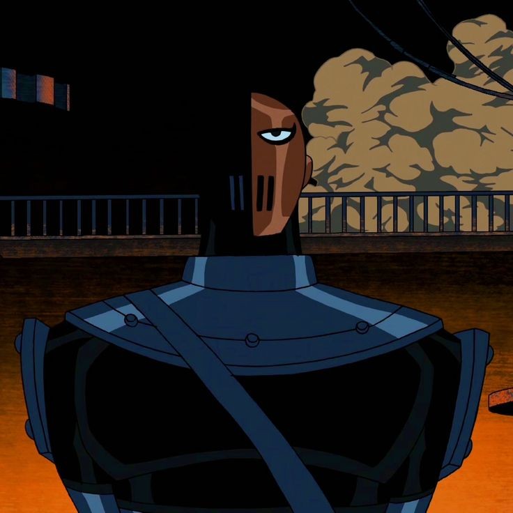 ENDOFTHETITANS's tweet photo. Slade looks up above, eyeing the stranger watching him from the rafters. 

"How about you come down from there and I'll 𝙨𝙝𝙤𝙬 you?"

Another amateur looking for his advice? Typical. https://t.co/ZEqNsOBDky