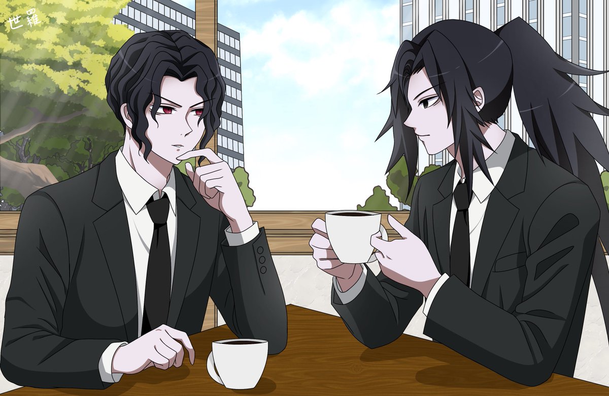 一緒に休憩してるビジパ