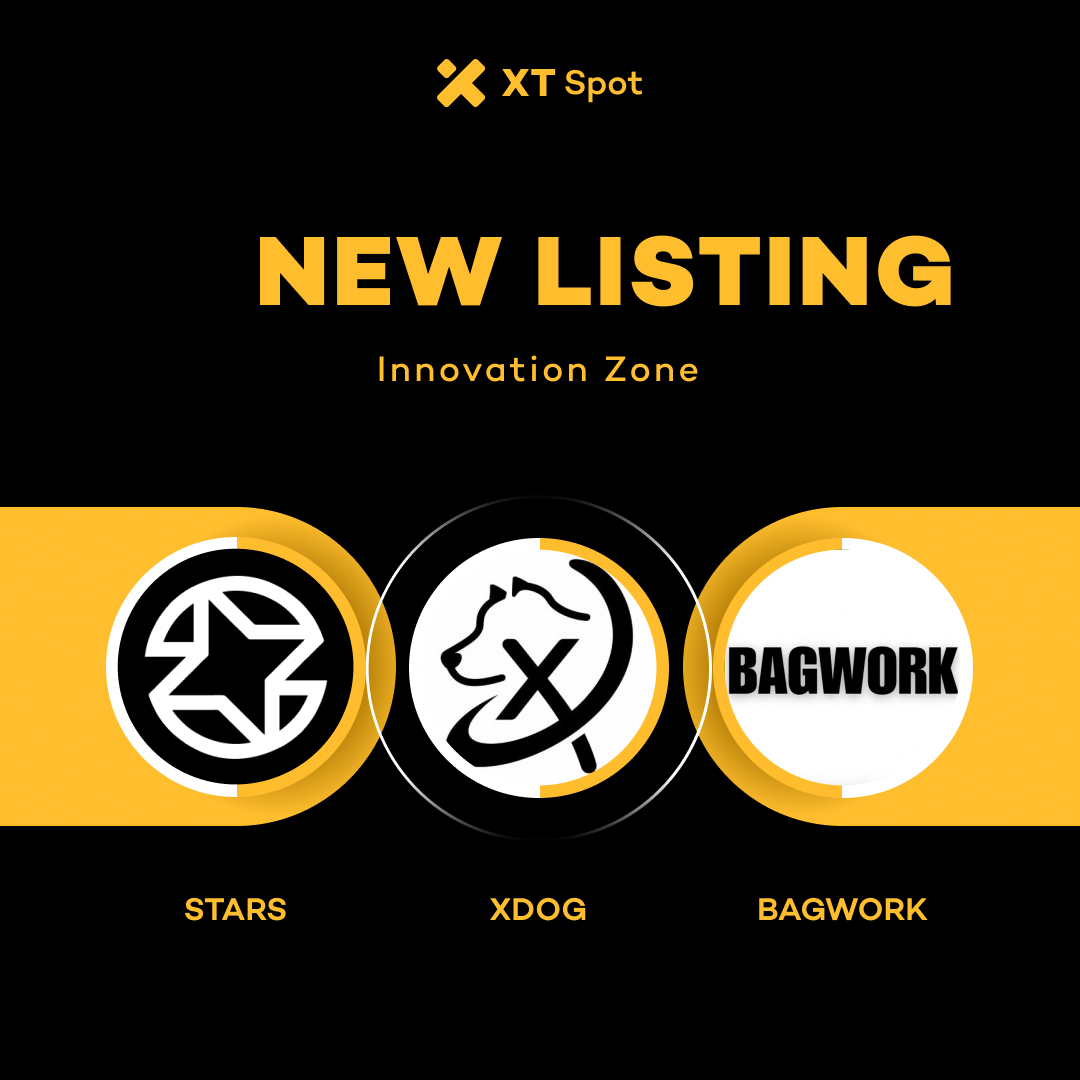 🚀 New Listing: $STARS (StarsMint Stars), $XDOG (XDOG) &amp; $BAGWORK (Bagwork) <a href="/StarsMintXyz/">StarsMint</a> <a href="/xdog_meme/">XDOG</a>

Trade NOW ⤵️
xtsupport.zendesk.com/hc/en-us/artic…

#XT #XTListing