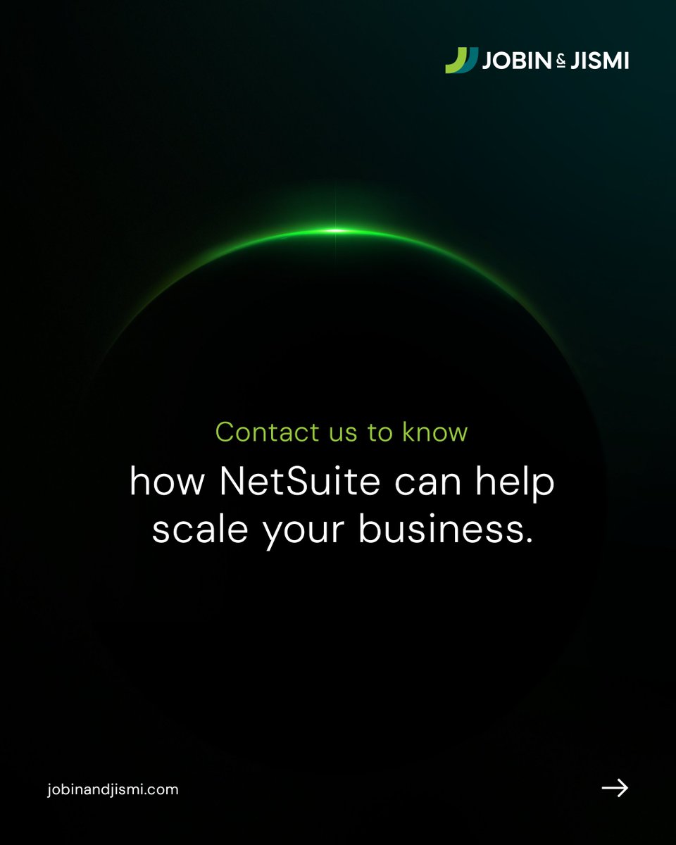 jobinandjismi's tweet image. From uncertainty to confidence. Decisions driven by real-time data.

At Jobin &amp;amp; Jismi, we enable CFOs to achieve financial clarity and agility with the power of NetSuite.

#JobinAndJismi #NetSuiteCloudERP #Retail #NetsuiteImplementation #SuiteConnect #CFO